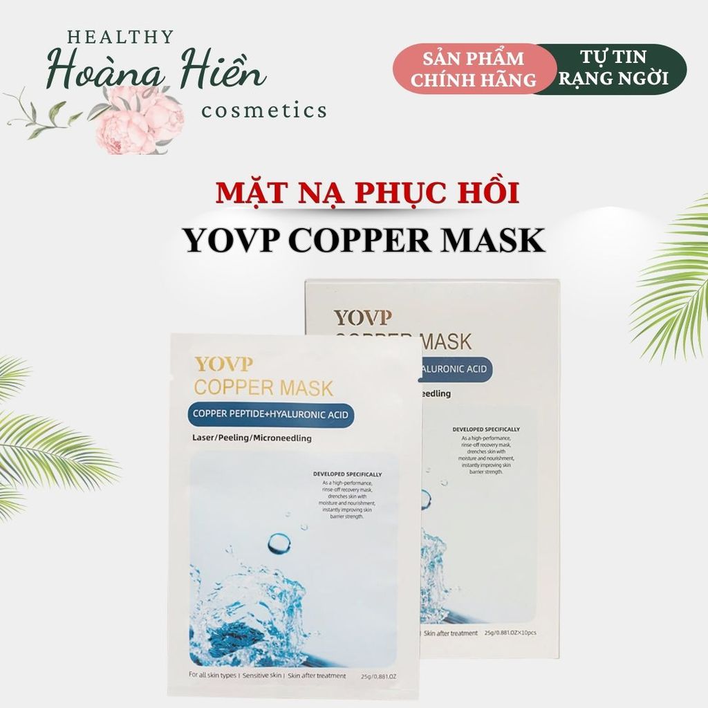 Mặt Nạ Cấp Ẩm, Làm Dịu Và Phục Hồi Da Yovp Copper Mask