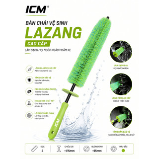 Bàn Chải Cọ Vệ Sinh Lazang ICM 41 Cm Cao Cấp Lông Elastic Siêu Mềm – Làm Sạch Sâu Không Trầy Xước