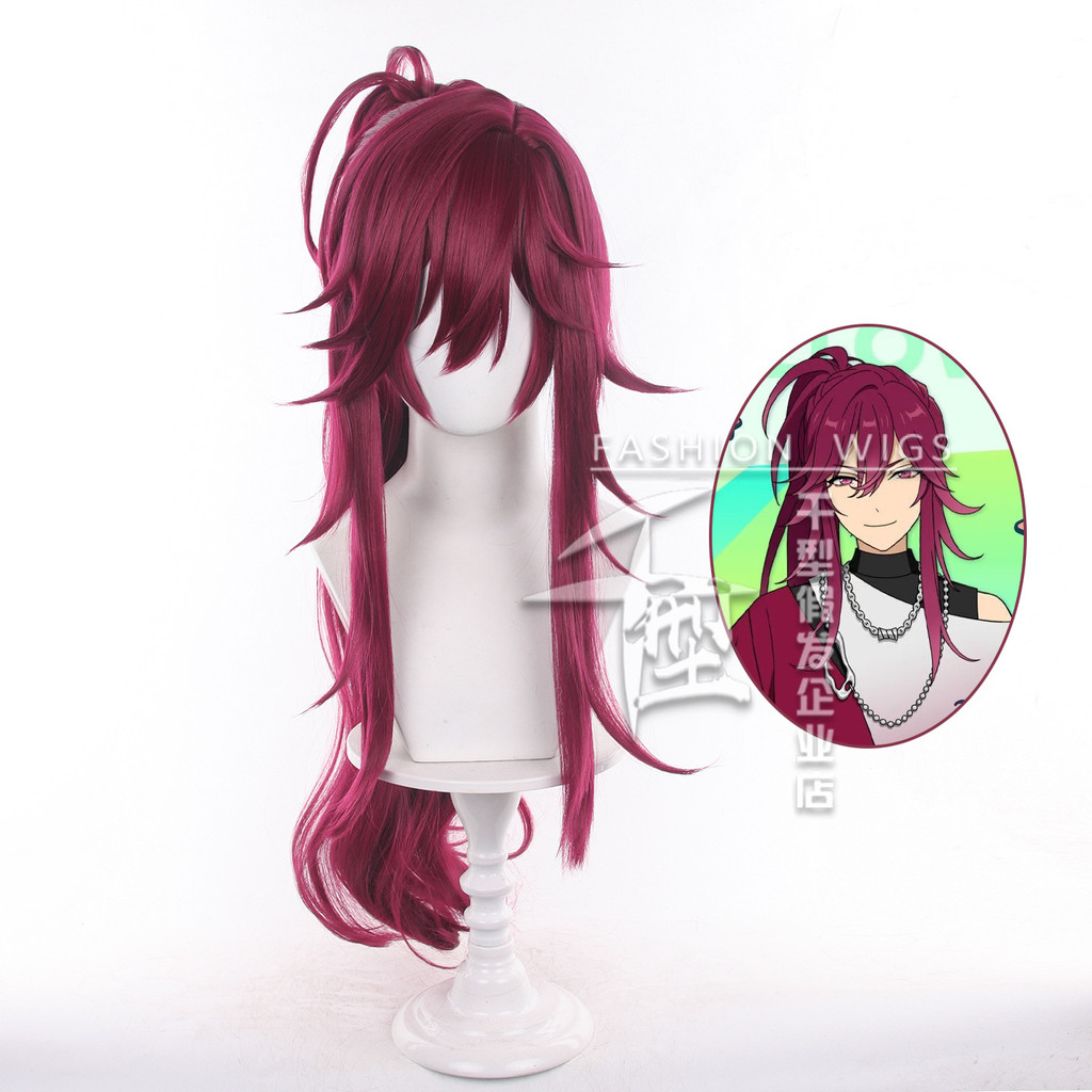 Anime ES Madoka Nozomi Tóc Giả Dài Tím Đỏ Cosplay Anime Tóc Giả Chịu Nhiệt Tổng Hợp Tóc