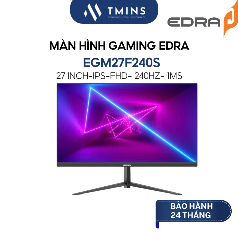 Màn hình gaming EDRA EGM27F240S (27 inch/ FHD/ 240Hz/ IPS/ 1ms) - Hàng chính hãng