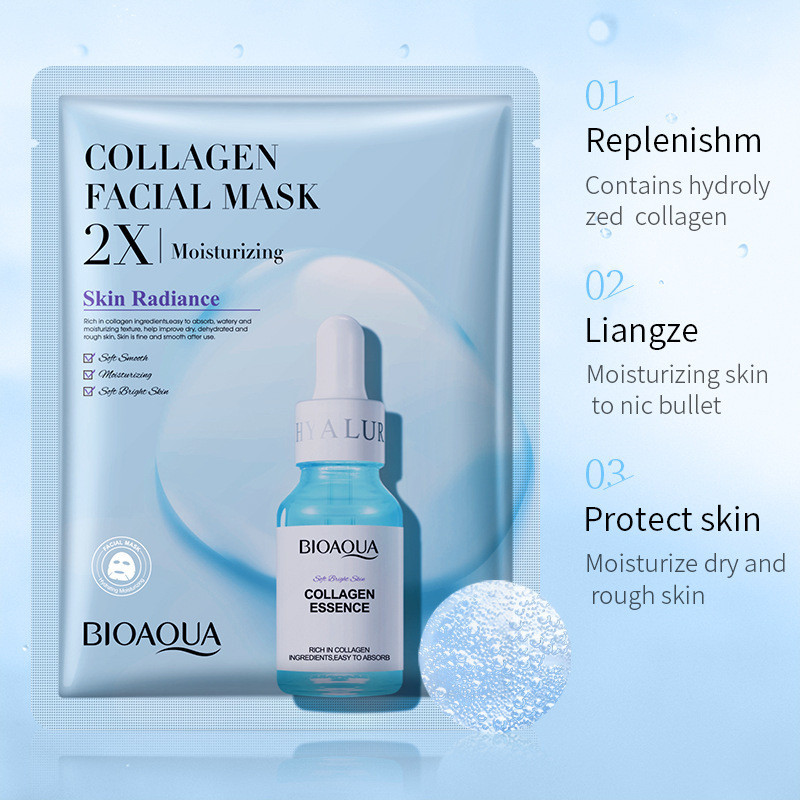Mặt nạ BIOAQUA Collagen Vitamin C Dưỡng ẩm và sảng khoái