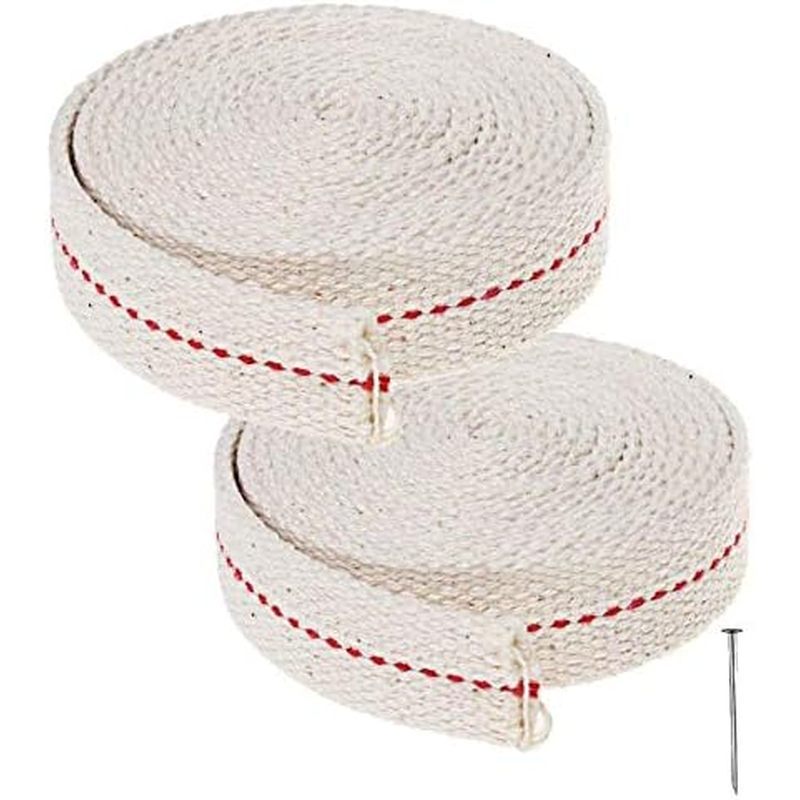 13 Feet / 2 cuộn Đèn dầu Cotton bấc, 7 / 8 Inch Đèn lồng dầu thay thế bấc cho đèn dầu và đầu đốt dầu