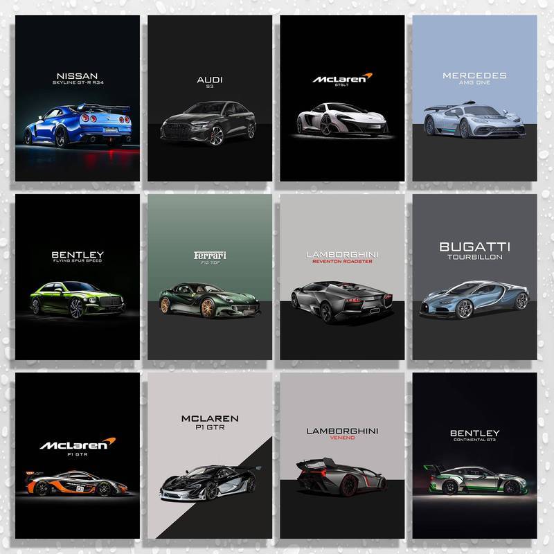 McLaren Ferrari BMW Audi Nissan Tranh Canvas Trang Trí Nội Thất