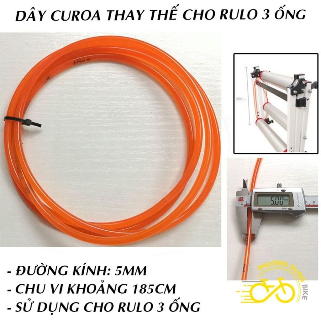 Dây Curoa thay thế cho Rulo 3 ống đạp xe trong nhà