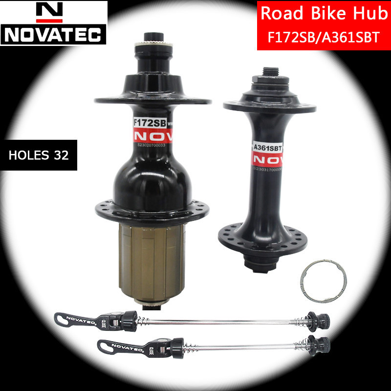 Novatec Xe Đạp Hub 32 Lỗ 4 Vòng Bi Đường V Phanh Hub Hỗ Trợ 8-9-10-11-12 Tốc Độ