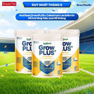 Combo 3 Sữa bột Nutifood Sweden GrowPLUS+ Colostrum Lactoferrin 0+ 800g
