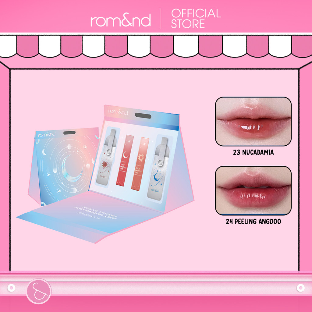 [Rom&nd] Bundle Son Tint lì Romand Juicy Lasting Tint Solunar Ver.2 Làm Set Quà Tặng