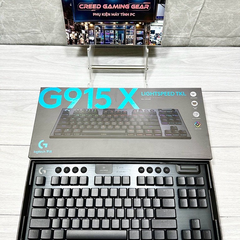 Bàn phím Gaming không dây Logitech G915 X LIGHTSPEED TKL và Fullsize nút lập trình, RGB đã sử dụ