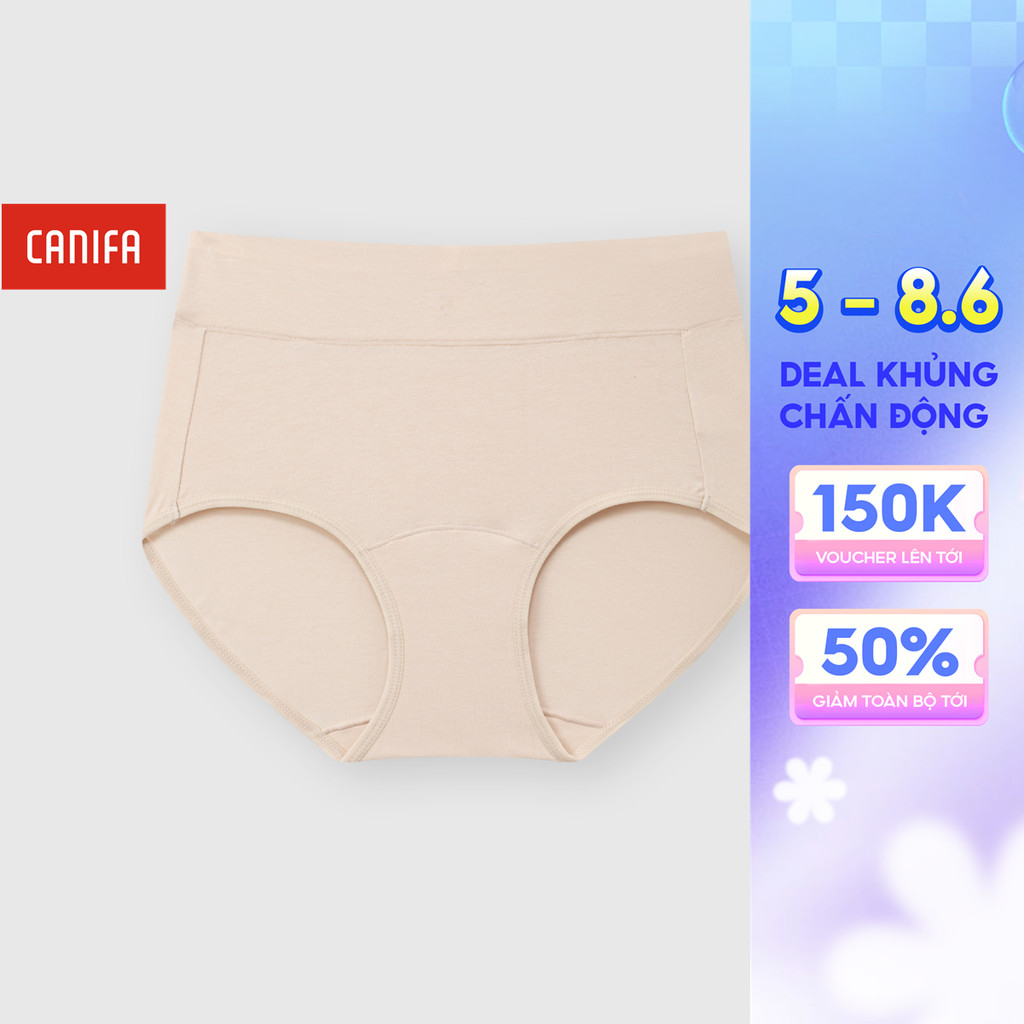 Quần lót nữ cạp cao chất liệu mềm mại CANIFA 6UP25A001