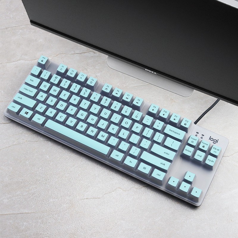Bàn Phím Silicon Dành Cho K835 K855 TKL G412 TKL Cho Cơ Bảo Vệ Bảo Vệ Da Trong Suốt Đen