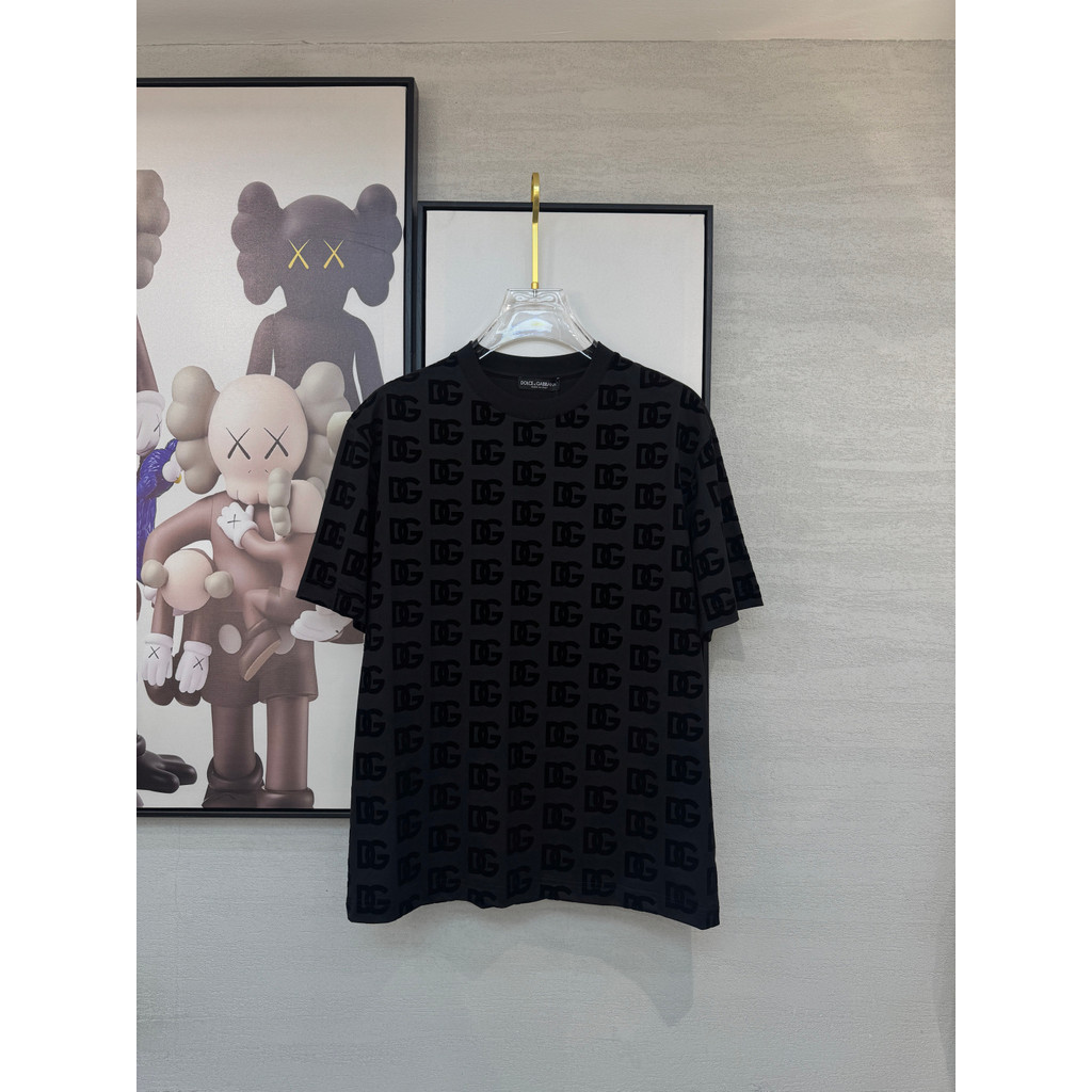 Dolce & Gabbana Dolce & Gabbana Áo thun ngắn tay mùa hè Kích thước lớn Phong cách cổ điển Thiết kế n