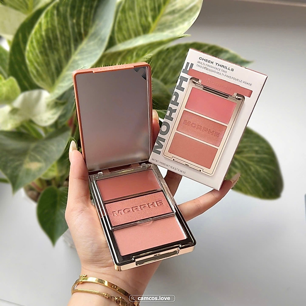 Phấn má hồng Morphe Cheek Thrills Multi-Finish Blush Trio