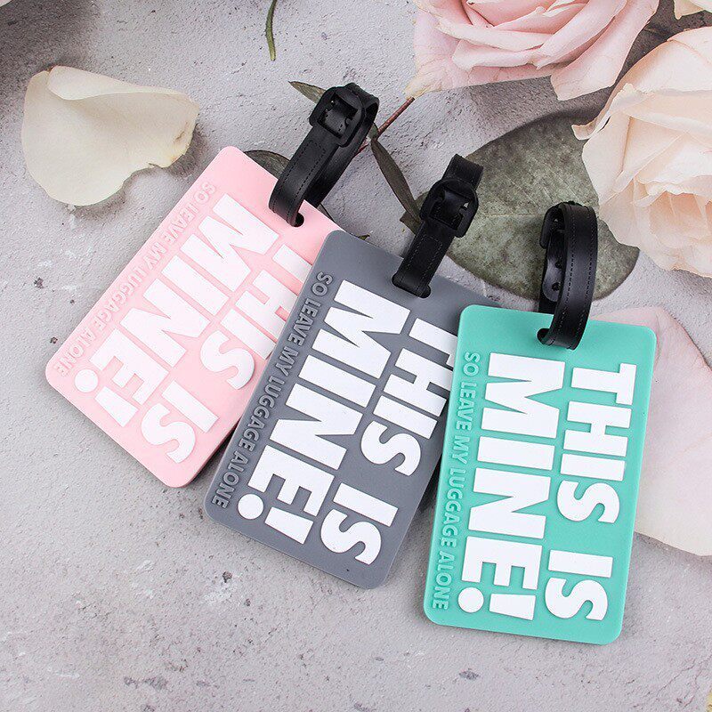 Phong cách mới Chữ cái tiếng Anh Boarding Pass Silicone Campus Card Holder