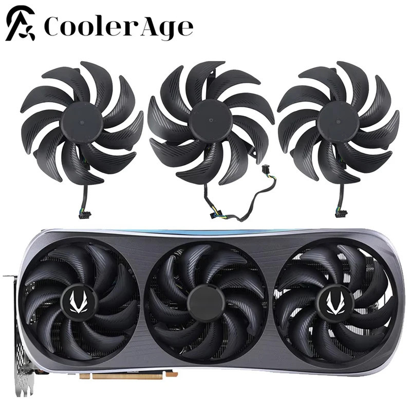 Quạt Card Video 102MM RTX4080 RTX4090 Cho ZOTAC GeForce RTX 4080S 4090 AMP EXTREME AIRO Card Đồ Họa 