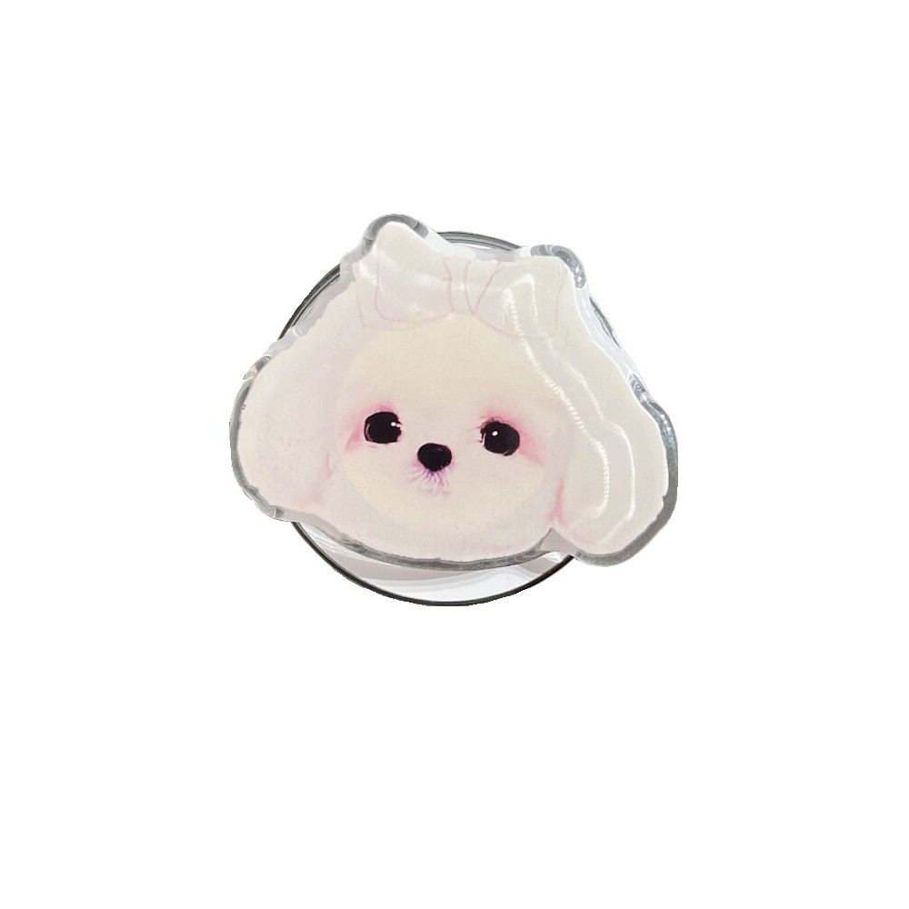 popsocket popsocket magsafe Vui nhộn Kawaii Puppy Chủ đề mờ Magsafe Túi khí từ tính Giá đỡ điện thoạ