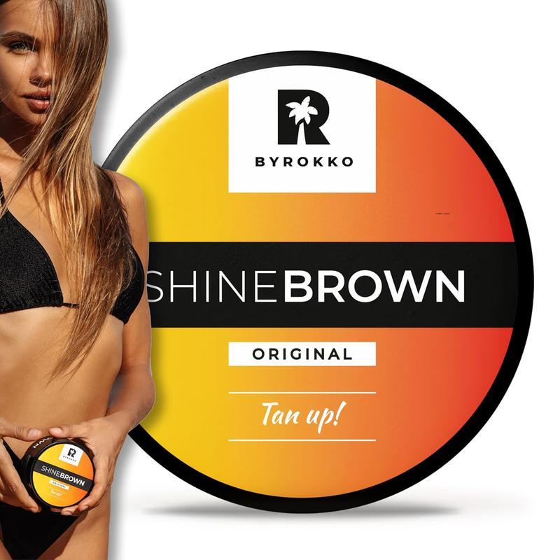 BYROKKO Shine Brown Tanning Cream 210ml Kem chống nắng & dưỡng da ngoài trời có dầu tự nhiên để dưỡn