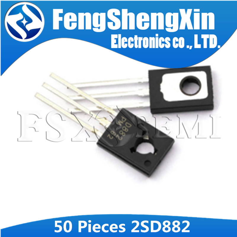 50 cái / lốc D882 882 2SD882 NPN bóng bán dẫn công suất vừa TO-126