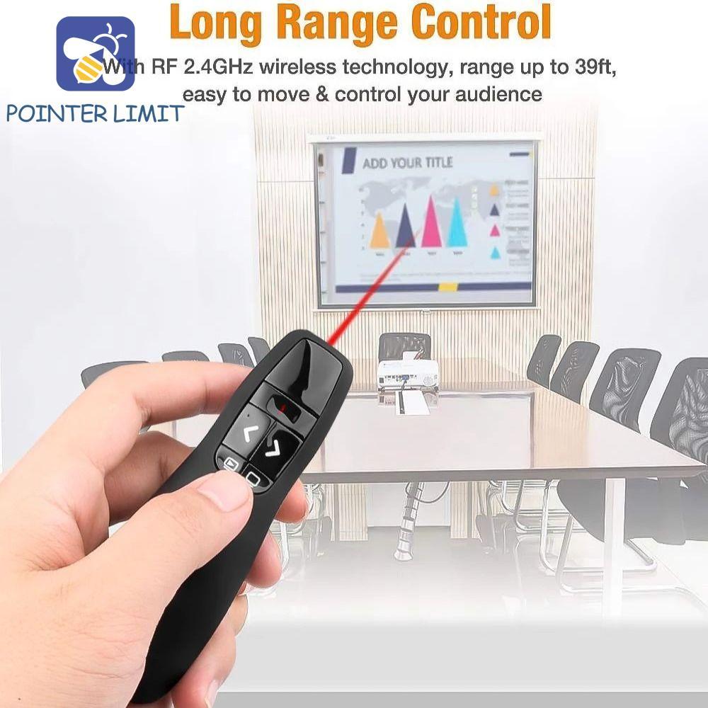 POINTER LIMIT 2.4GHz Trình thuyết trình không dây, Trình bày từ xa Hồng ngoại Remote Powerpoint Trìn