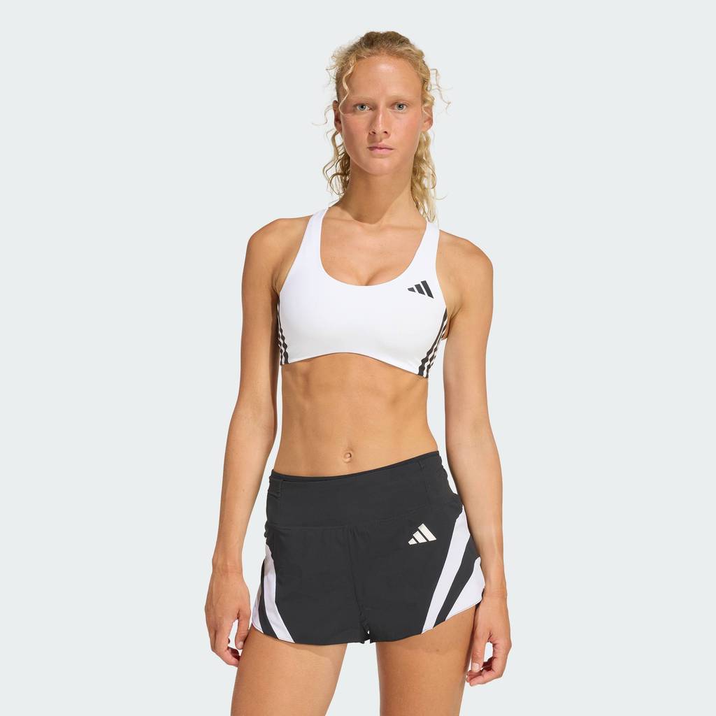 adidas Gym & Training Adizero Run Medium Support Bra Women White KA2799
