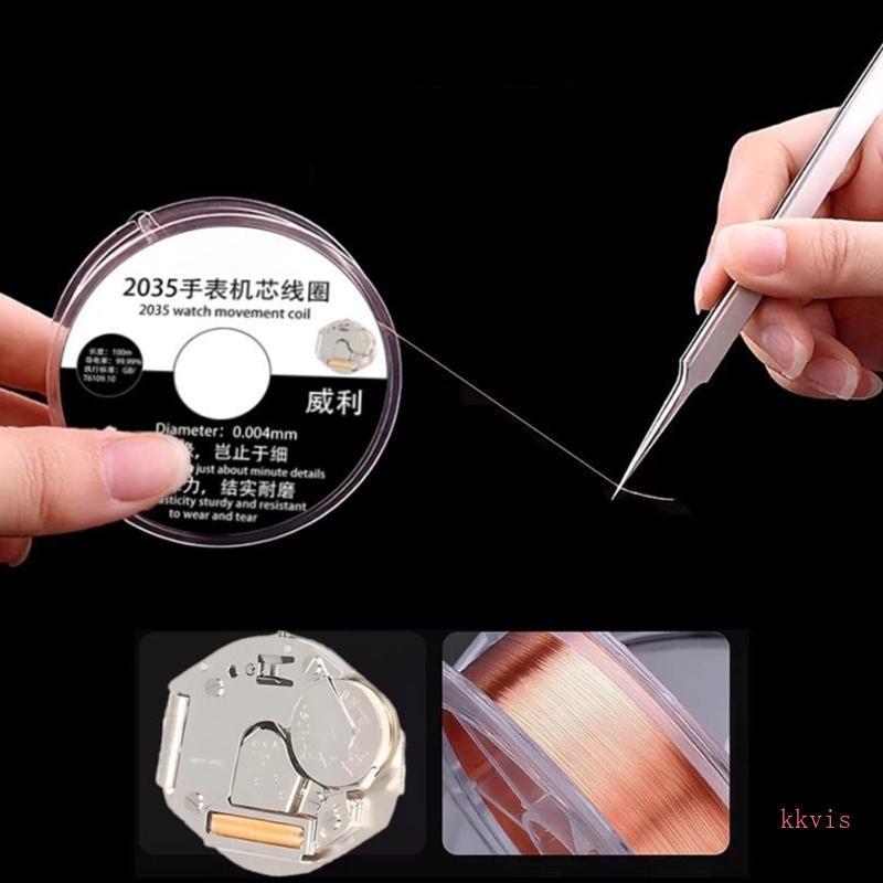 Dây kim loại tráng men cách nhiệt KS được tối ưu hóa cho sửa chữa cuộn dây đồng hồ 2035 và hộp số dò