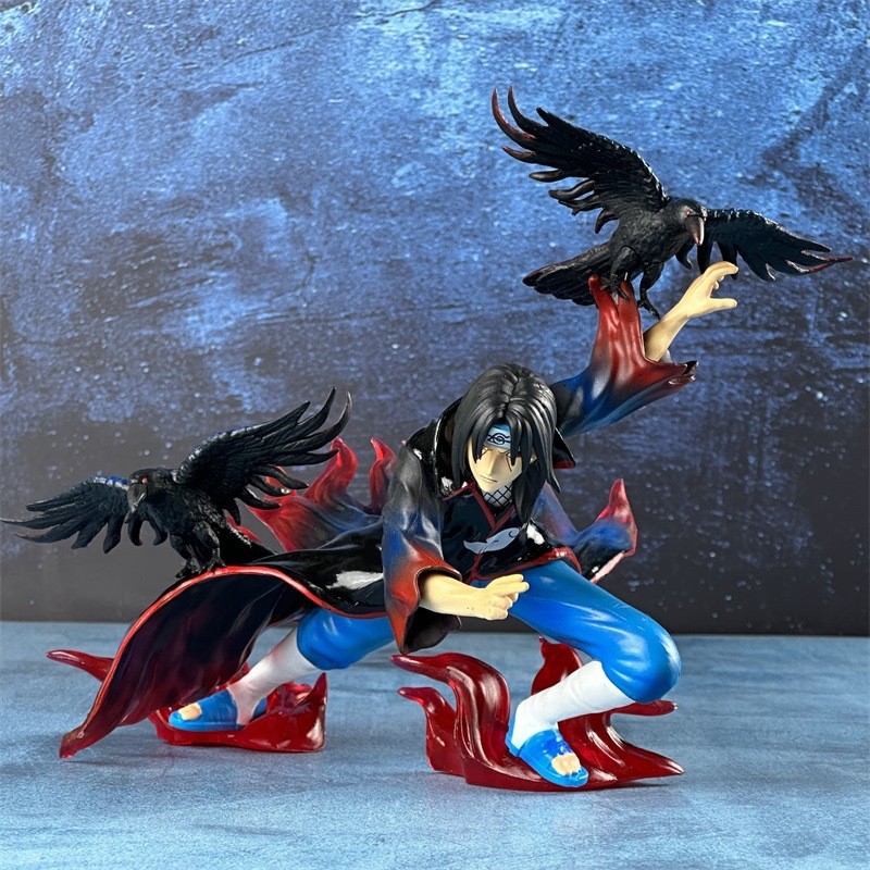 NA6O Naruto Action Figure Uchiha Itachi Akatsuki Organization GK Statue gift anime figure model orna