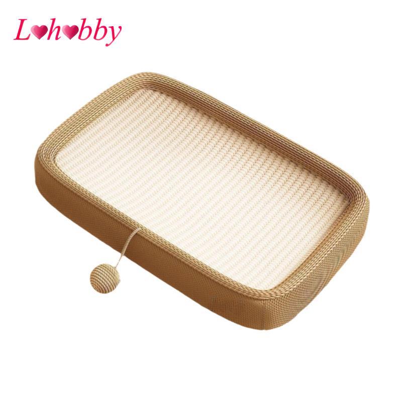 Cat Scratcher Lounge Bed Thảm cào mèo với huấn luyện bóng đồ chơi tương tác
