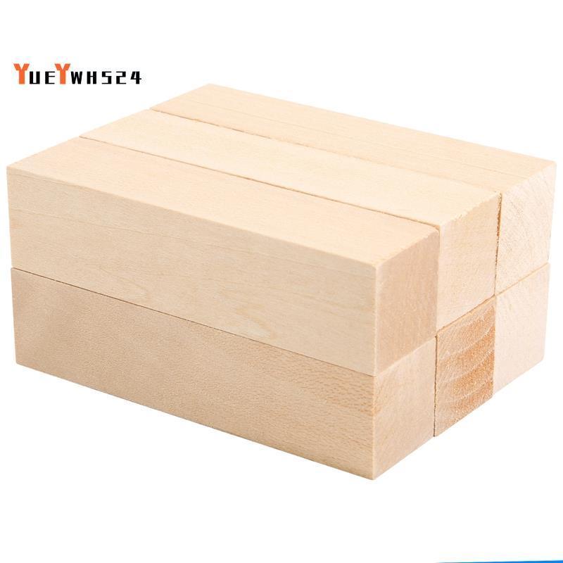 6 Chiếc Basswood Khắc Khối Gỗ Cho Người Mới Bắt Đầu Khắc Sở Thích Bộ DIY Khắc Gỗ
