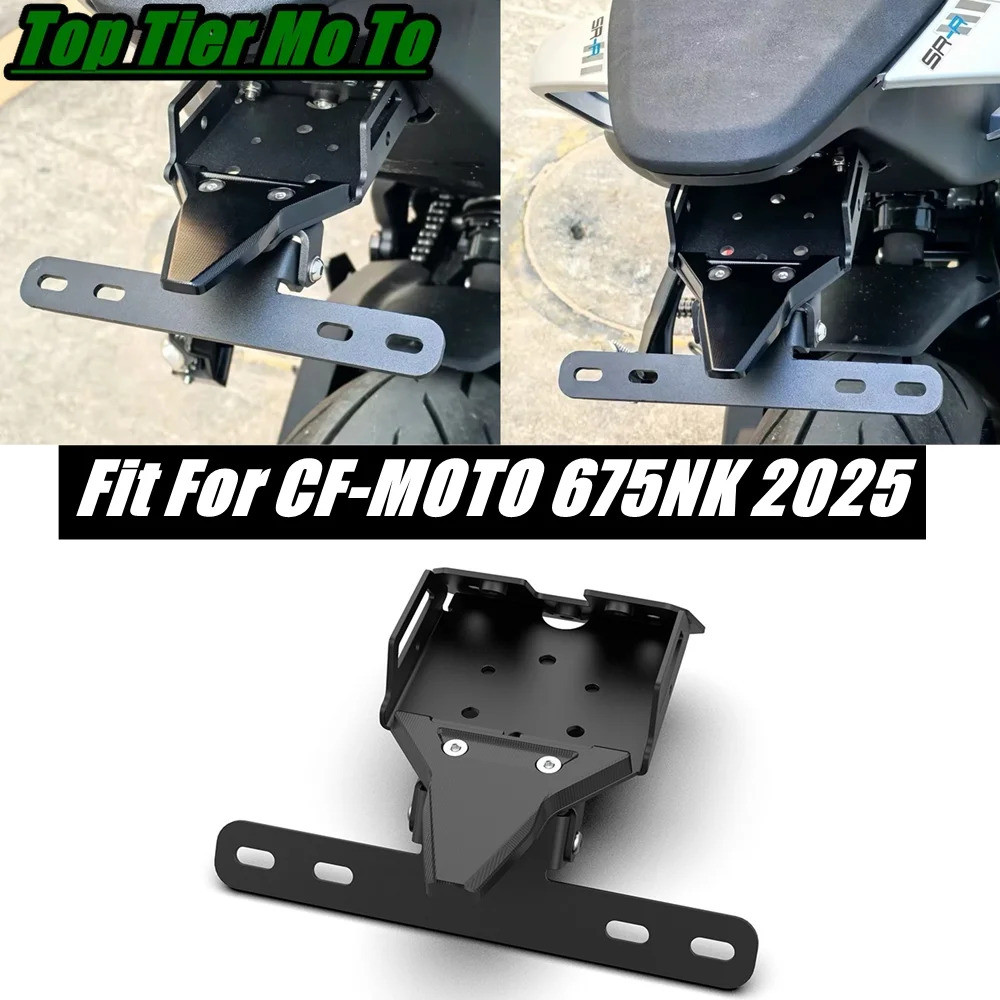 Phù Hợp Cho CF-MOTO 675NK 675 NK675 2025 Phụ Kiện Xe Máy Khung Biển Số Đuôi Ngắn Biển Số Khung