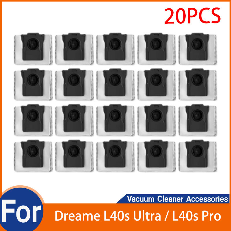 Dành Cho Dreame L40s Ultra / L40s Pro Ultra Máy Hút Bụi Phụ Kiện Thay Thế Túi Bụi Dự Phòng (20 Túi B