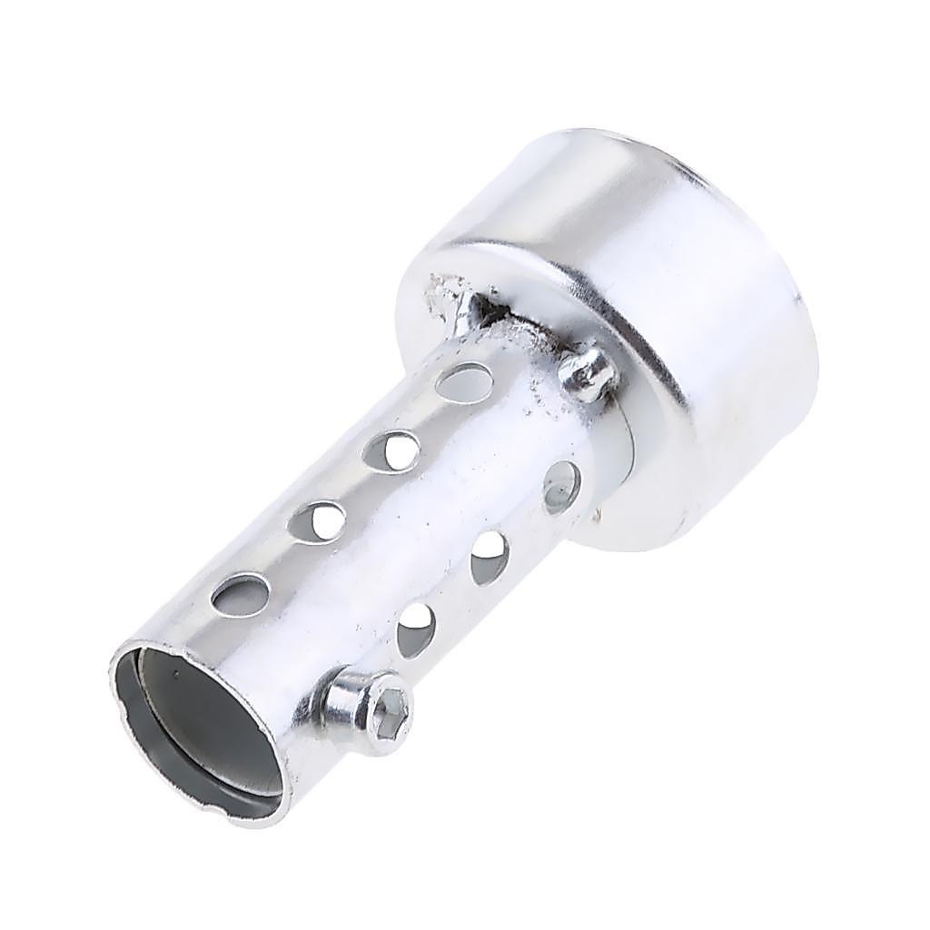 Ống xả xe máy màu bạc có thể DB Killer Bộ giảm thanh giảm thanh vách ngăn 42mm