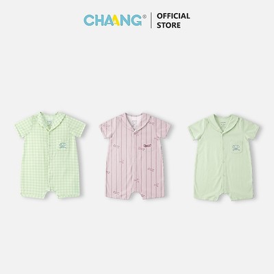 [CHAANG 3-12M] Body pyjamas cộc tay cho bé gái và bé trai SS26