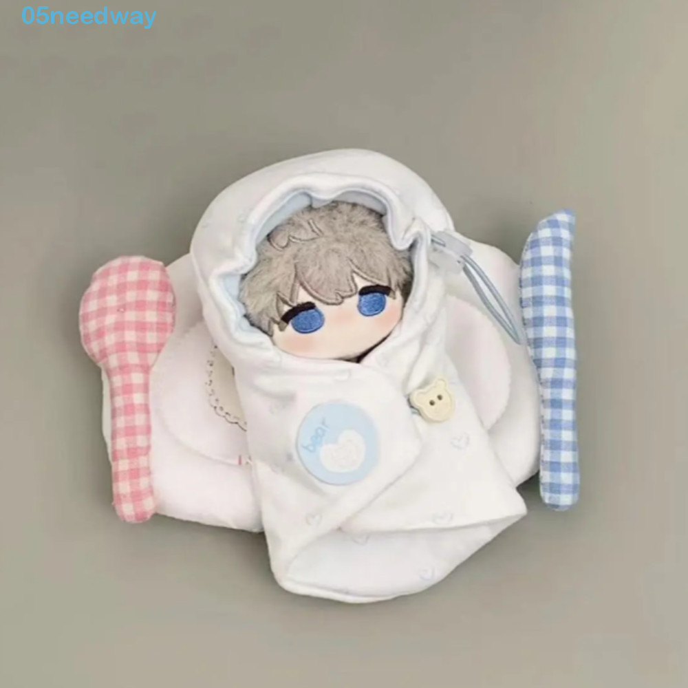NEEDWAY Quần áo quấn búp bê cotton 10cm, Áo choàng quấn 10cm Quần áo búp bê, Quần áo DIY Túi ngủ Bộ 