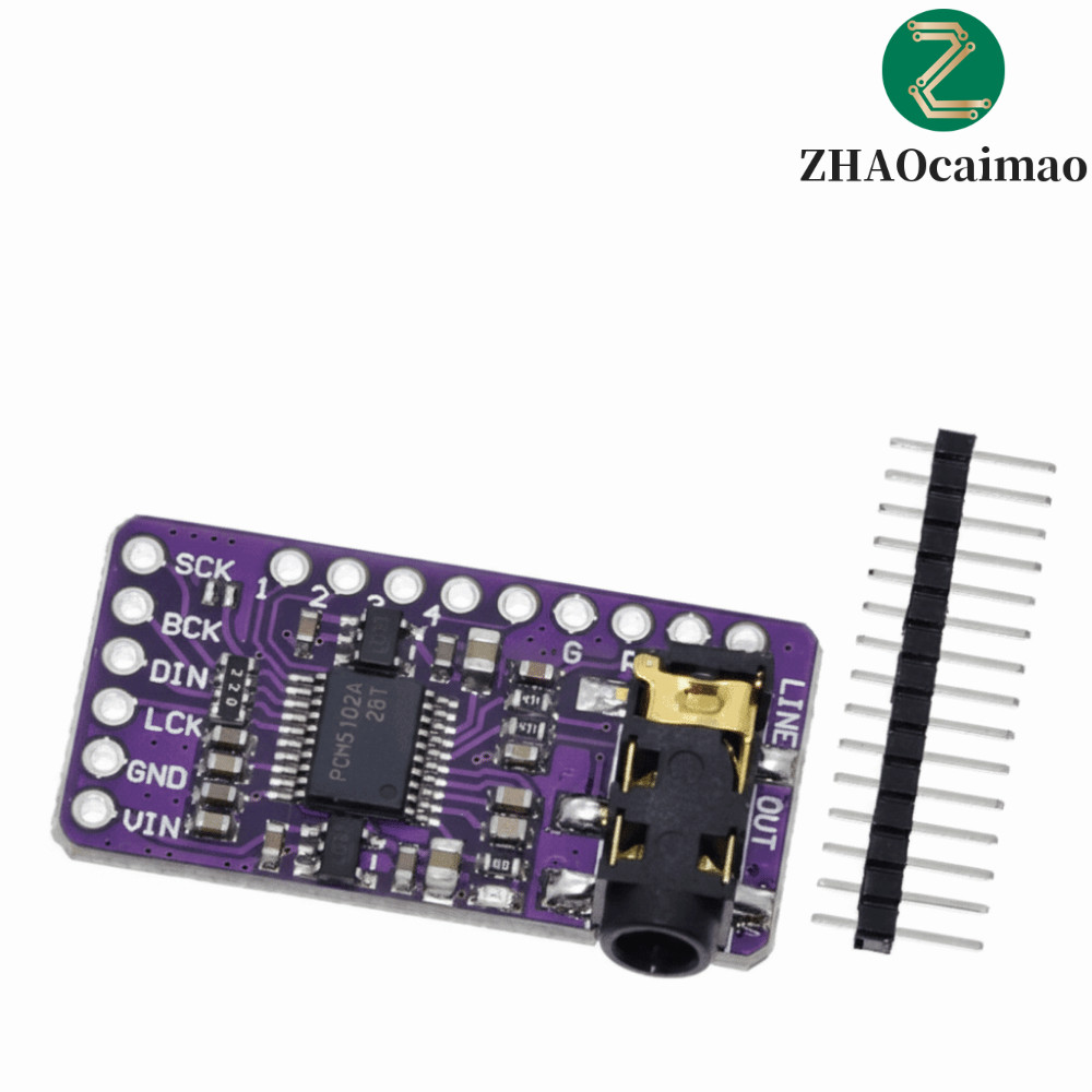 Máy nghe nhạc ZHAOCAIMAO PCM5102A I2S, Âm thanh kỹ thuật số PCM5102A DAC I2S Player Module, Giao diệ