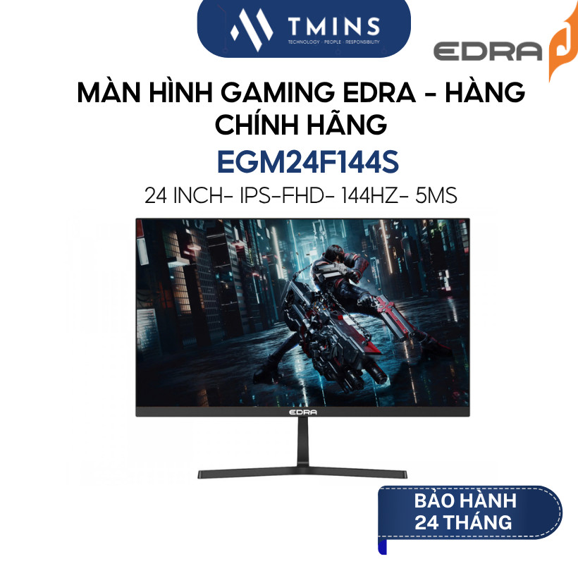 Màn hình gaming EDRA EGM24F144S (24 inch/ FullHD/ IPS/ 144Hz) - Hàng chính hãng