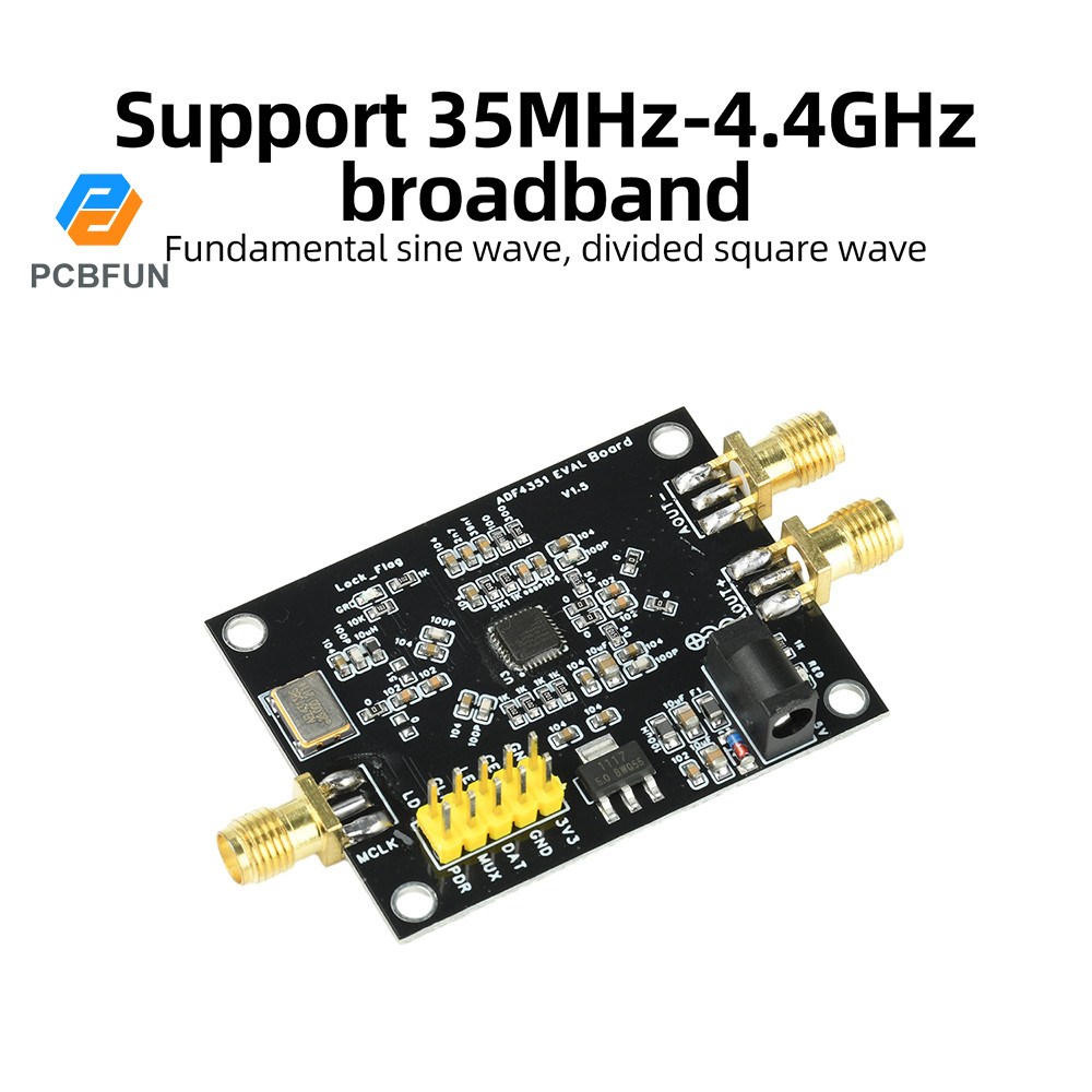 Pcbfun 35M-4.4GHz ADF4351 Ban Phát Triển Rf Nguồn Tín Hiệu Vòng Khóa Pha Rf Mô Đun Tạo Tín Hiệu Đầu 