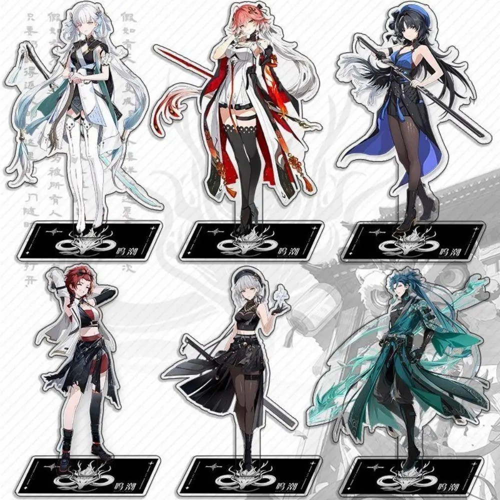 Mô Hình  Standee Wuthering Waves Jinhsi Changli Jiyan Sanhua trang trí bàn học