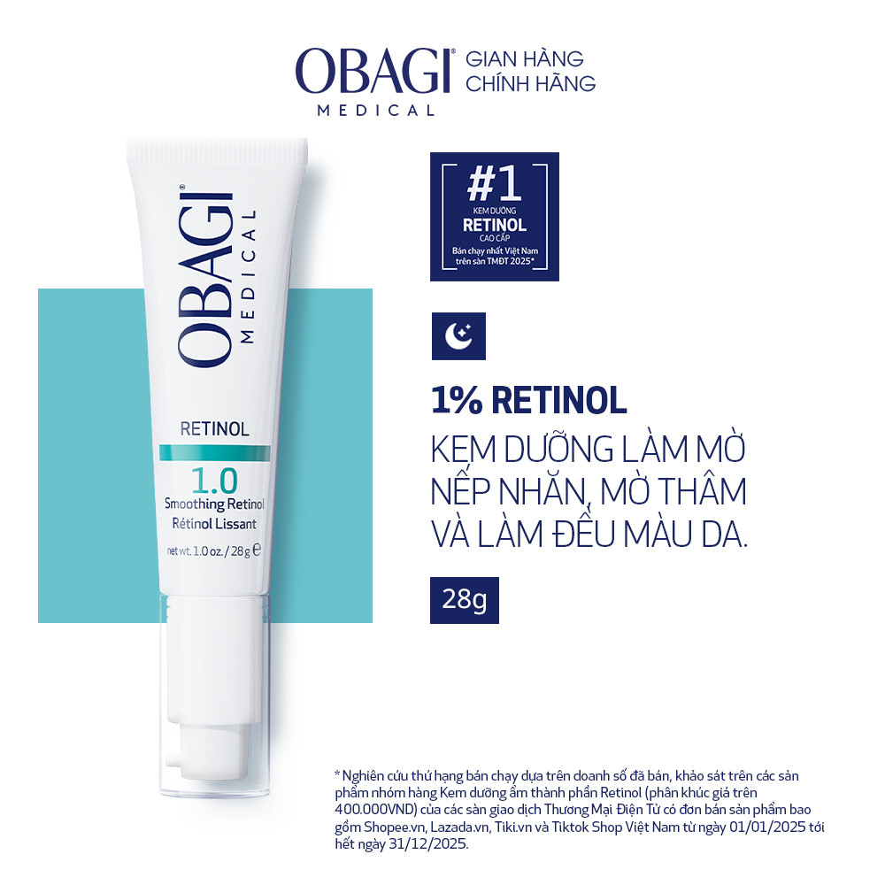 [Hàng Chính Hãng ] Kem Chống Lão Hóa & Tái Tạo Da Obagi Retinol 1.0 28g hoanghien