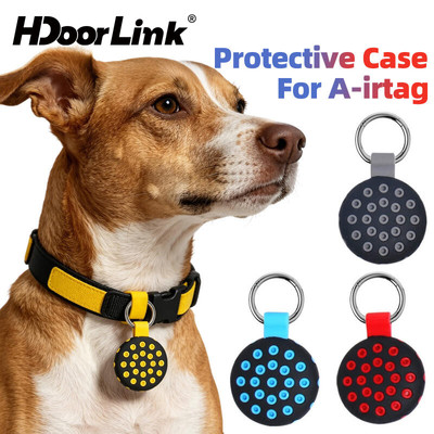 HdoorLink Cho Air tag Case Chống Mất Móc Khóa Giá Đỡ Vỏ Bảo Vệ Cho Chó Mèo Thú Cưng Vòng Cổ Theo Dõi
