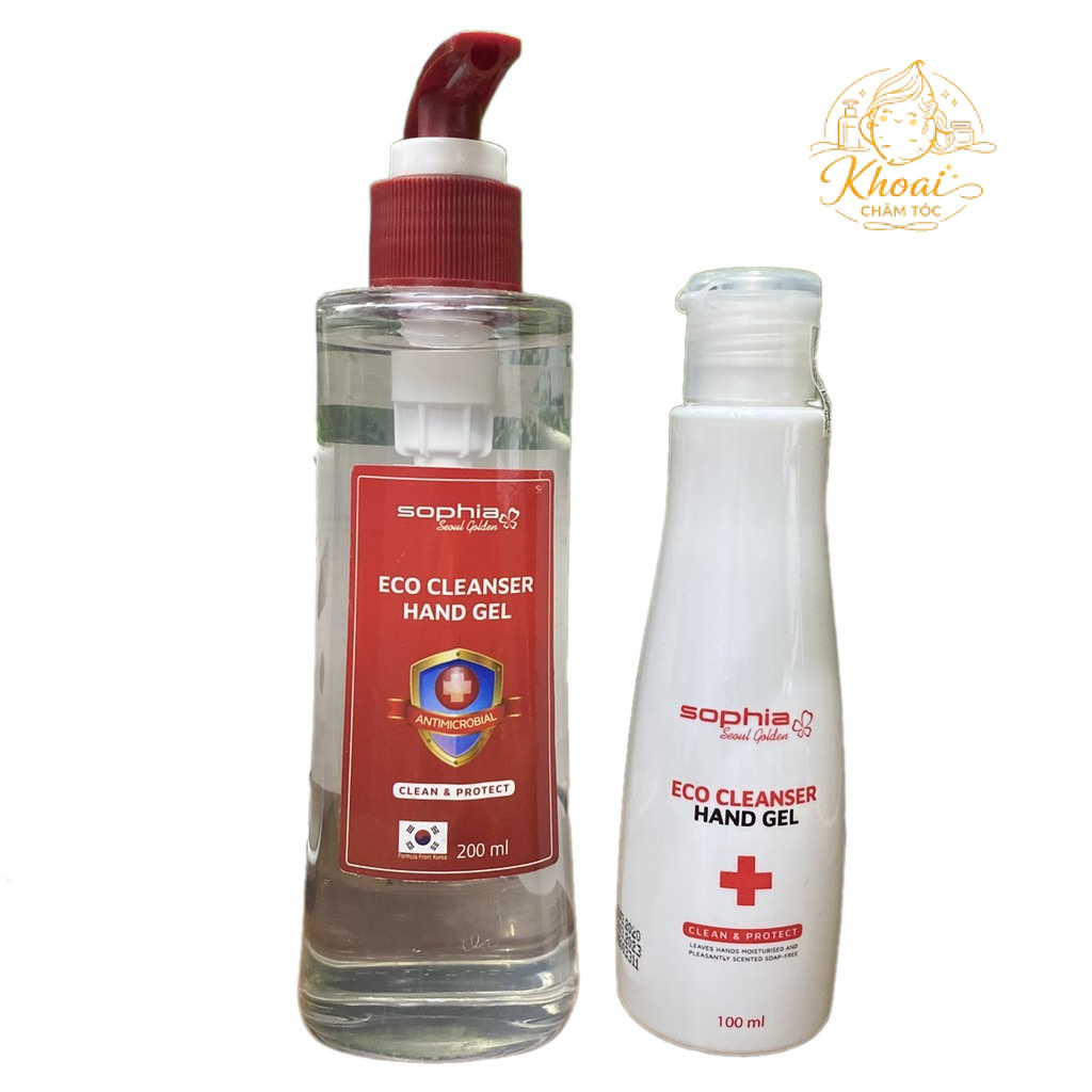 Gel rửa tay khô Eco Cleanser Hand Gel Sophia Seoul Golden 200ml