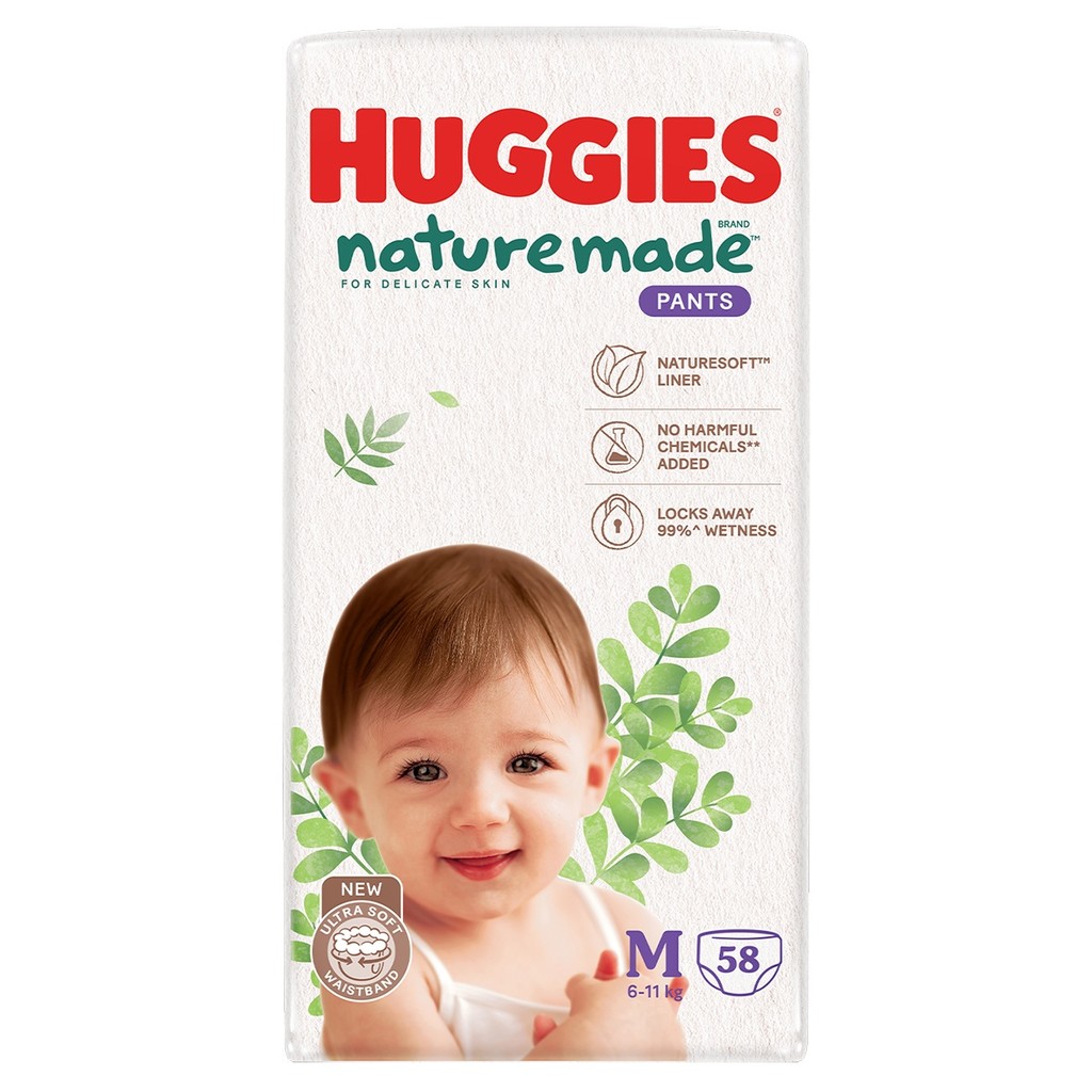 🌿 Bỉm Tã Huggies Nature Made Chính Hãng -  Huggies Quần, Dán Cho Bé, NB, S, M, L, XL, 2XL, 3XL