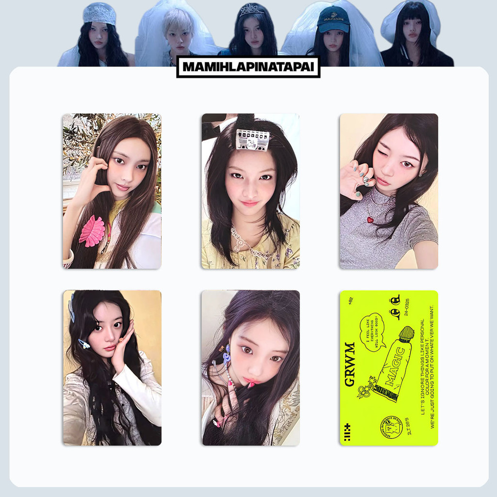 1-5 chiếc ILLIT MAMA Lomo Cards GRWM DEARLIT Kỷ niệm ra mắt lần thứ 2 KHÔNG DỄ DÀNG Album BOMB Toki 