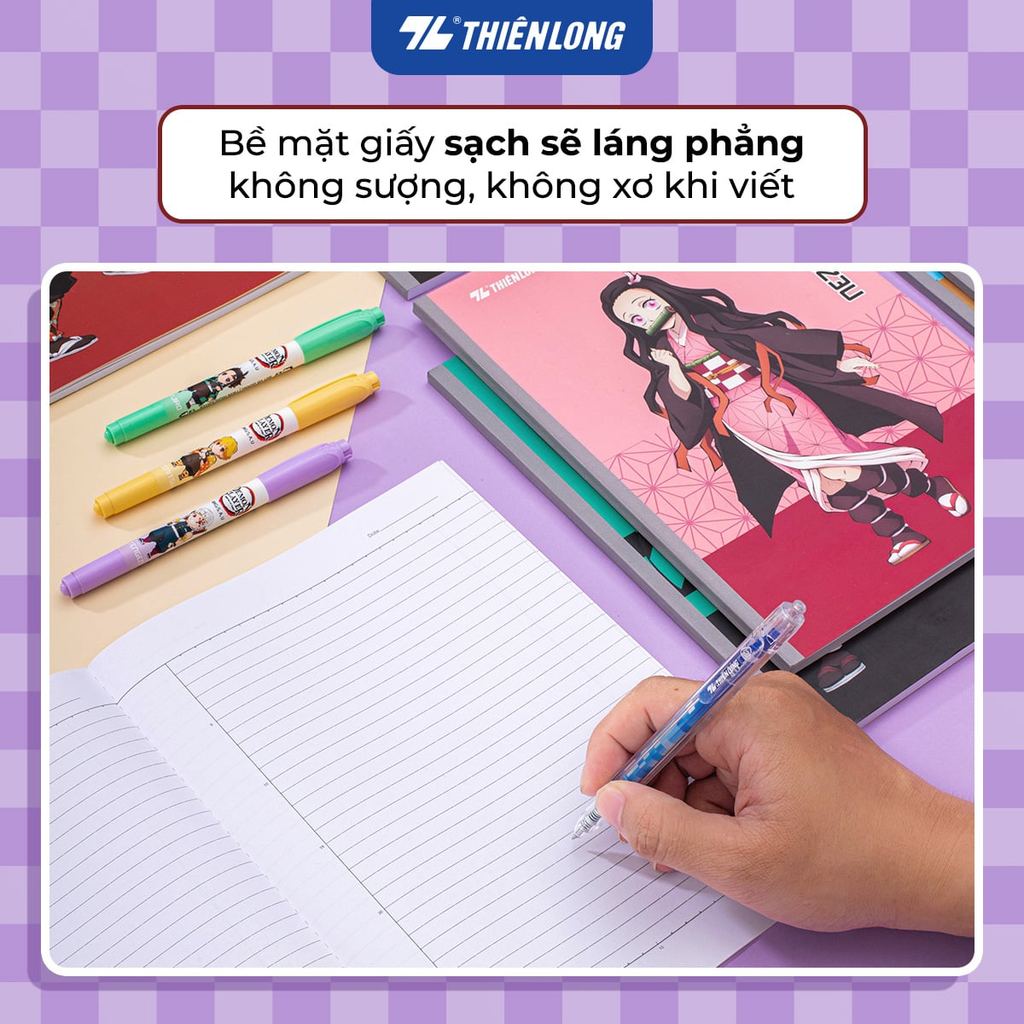 [MT] Combo Tập vở Thiên Long 80/120 trang kẻ ngang 7mm 70gsm - dành cho học sinh, sinh viên - Phiên 