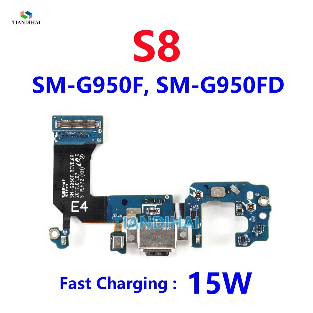 Sạc USB Cáp Mềm Cho Samsung Galaxy S8 G950F G950FD Cổng Dock Sạc Cắm Kết Nối Ban Thay Thế SM-G950F