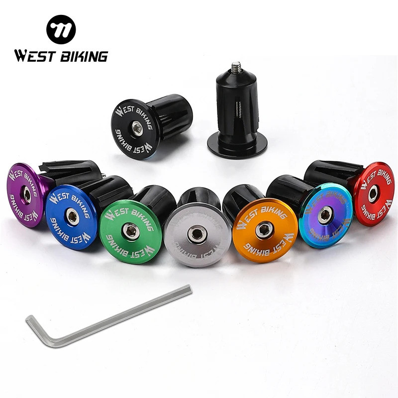 WEST BIKING MTB Xe Đạp Đường Bộ Tay Lái Đầu Cắm Hợp Kim Nhôm Tay Cầm Thanh Nắp Cuối BMX Xe Đạp Tay C