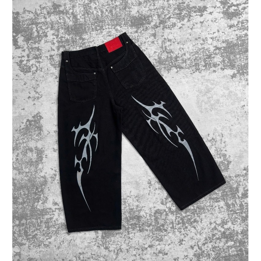 Quần Jeans Lonely Stonie "EVIL", chất liệu Cotton Denim 400GSM, form Baggy dễ phối đồ, phù hợp cho n