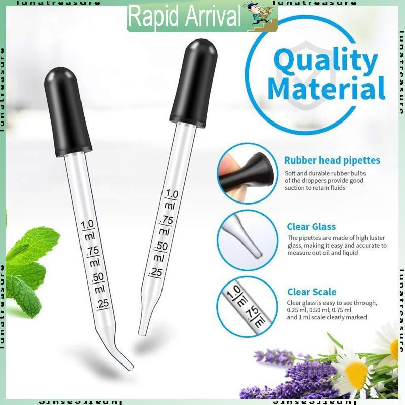 Lun Dropper Glass Liquid Droppeer Striaght-Tip Oblique-tip Droppers