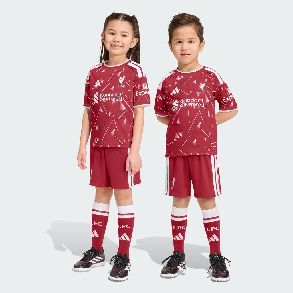 adidas Football Liverpool FC 26/27 Home Kids Set Unisex Burgundy KB8262