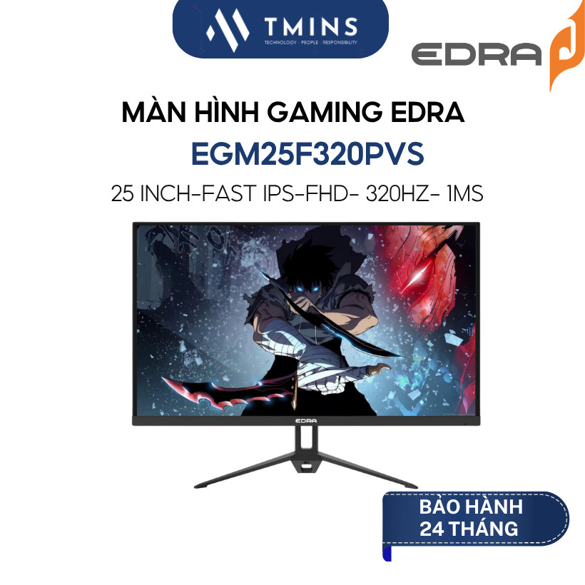 Màn hình Gaming EDRA EGM25F320PVS (25 inch/ FHD/ 320Hz/ 1ms/ Fast IPS) - Hàng chính hãng