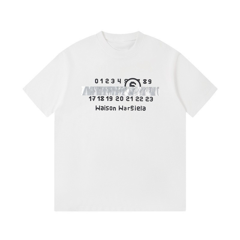 Áo cặp đôi ngắn tay cỡ lớn MaisonMargiela Unisex, lớp đế thời trang mùa xuân, sang trọng nhẹ nhàng, 