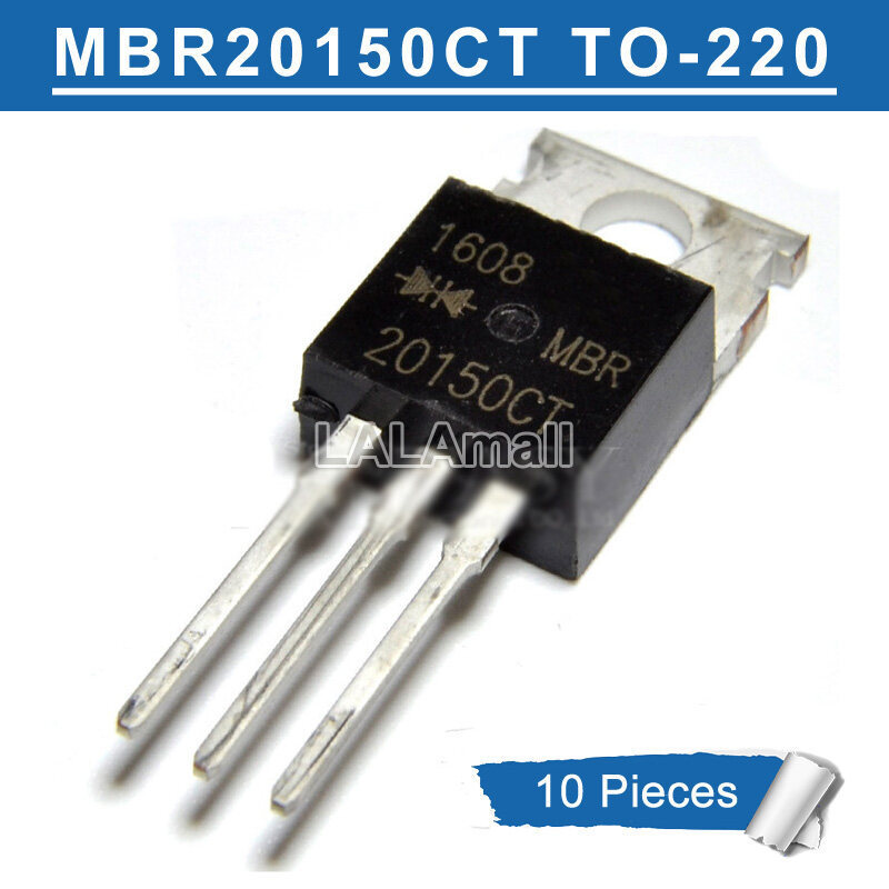 10 chiếc MBR20150CT TO220 MBR20150 20150 20150CT TO-220 MBR2015OCT 20A / 150V Schottky Transistor mớ
